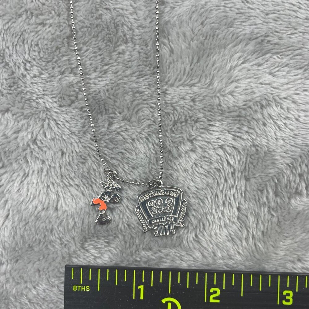 Disney Walt Disney World Marathon Weekend 2014 Goofy 39.3 Pendant Necklace NWT - Picture 4 of 6